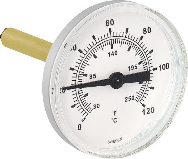 Bimetaal thermometer met voeler/sensor 61 mm - 3 stuks, Ophalen of Verzenden