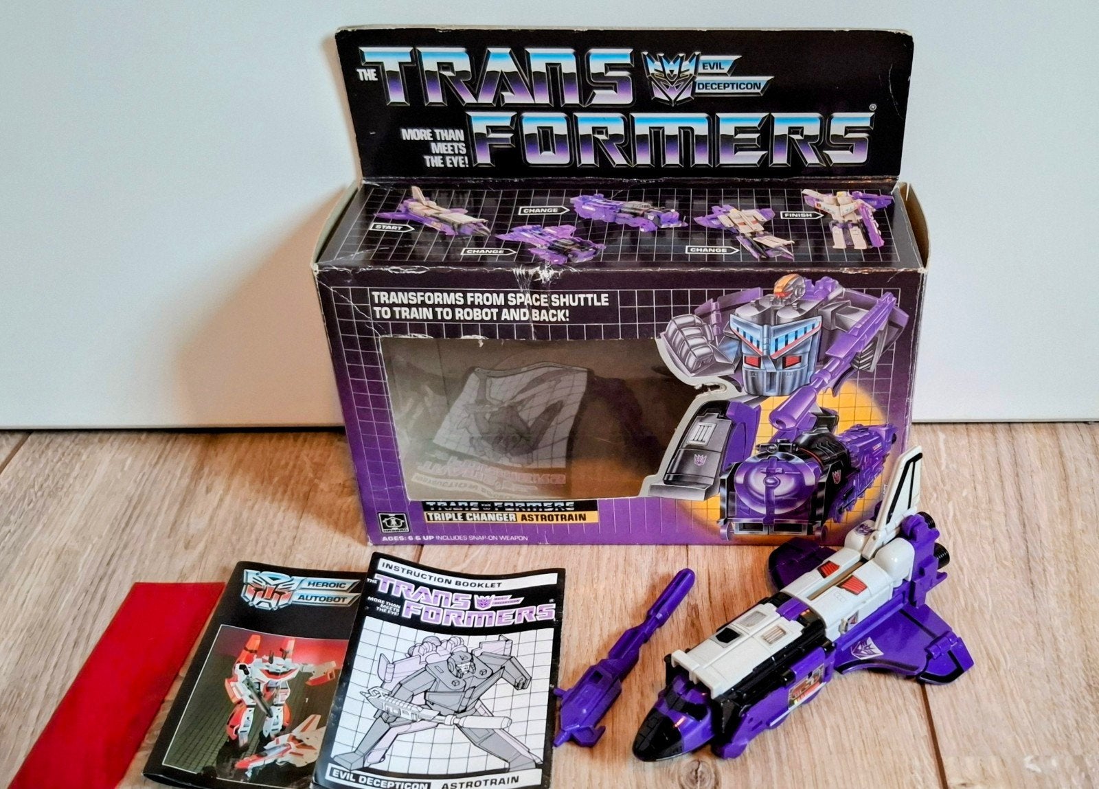 g1 Transformers Astrotrain met doos, Verzamelen, G1, Ophalen of Verzenden, Gebruikt