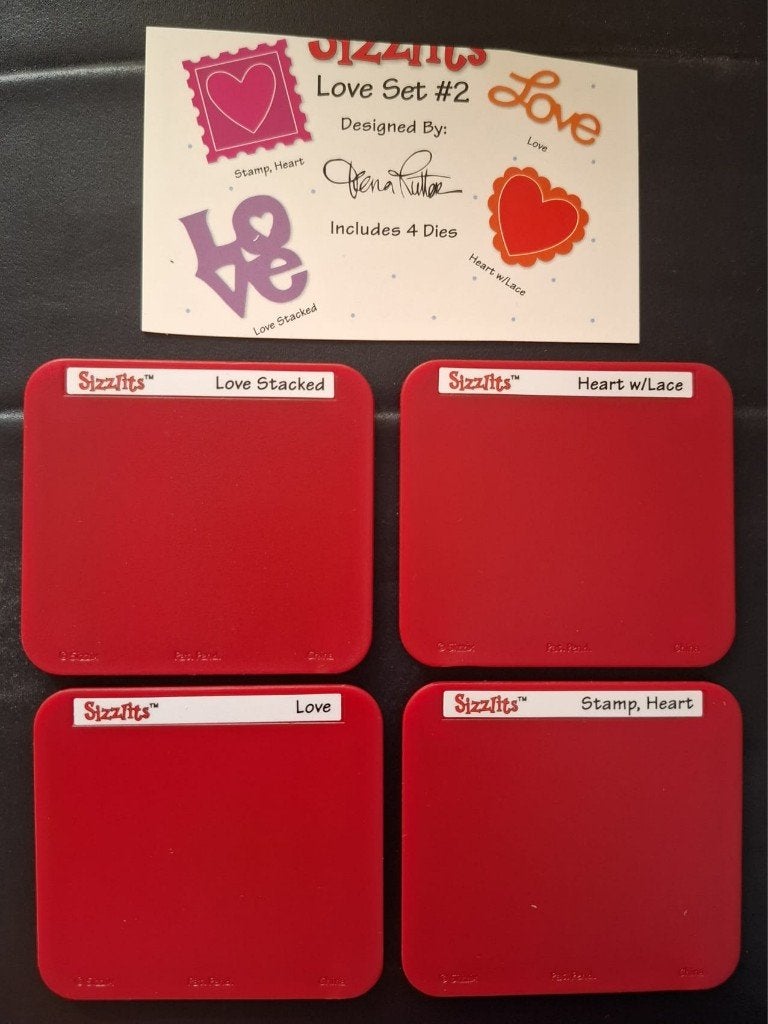 Sizzix Sizzlits Love set #2, Ophalen of Verzenden, Nieuw, Frame of Mal, Sizzix