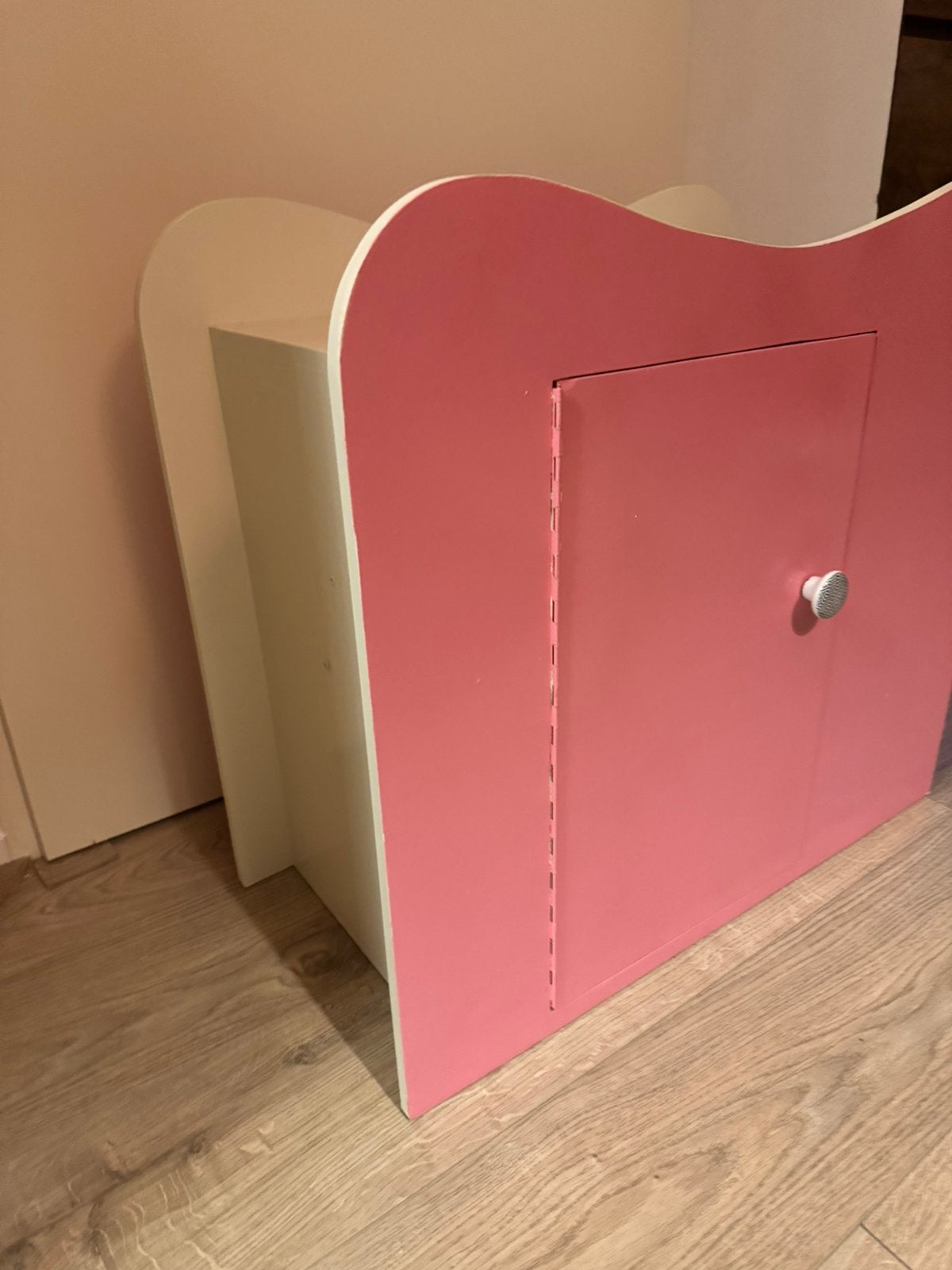 Kinder commode kinder poppen kast roze glitter, Kinderen en Baby's, Kinderkamer | Commodes en Kasten, Ophalen of Verzenden, Zo goed als nieuw