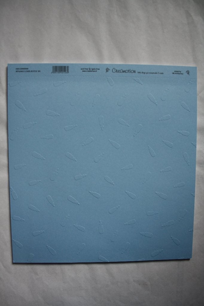 13 vel creamotion geembost karton zuigfles blauw4012, Ophalen of Verzenden, Nieuw, Papier of Karton, Overige merken