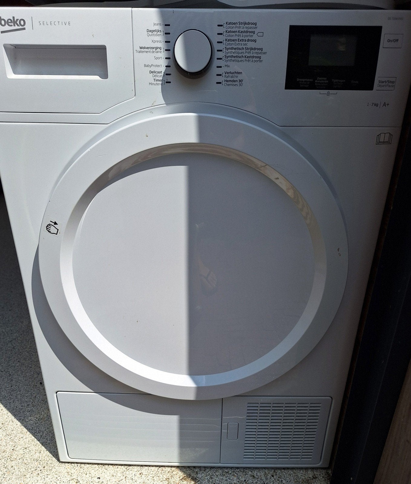 Beko wasdroger DS7334 PX0 - Werkt, motor versleten, Witgoed en Apparatuur, Wasdrogers, 6 tot 8 kg, Gebruikt, Ophalen of Verzenden
