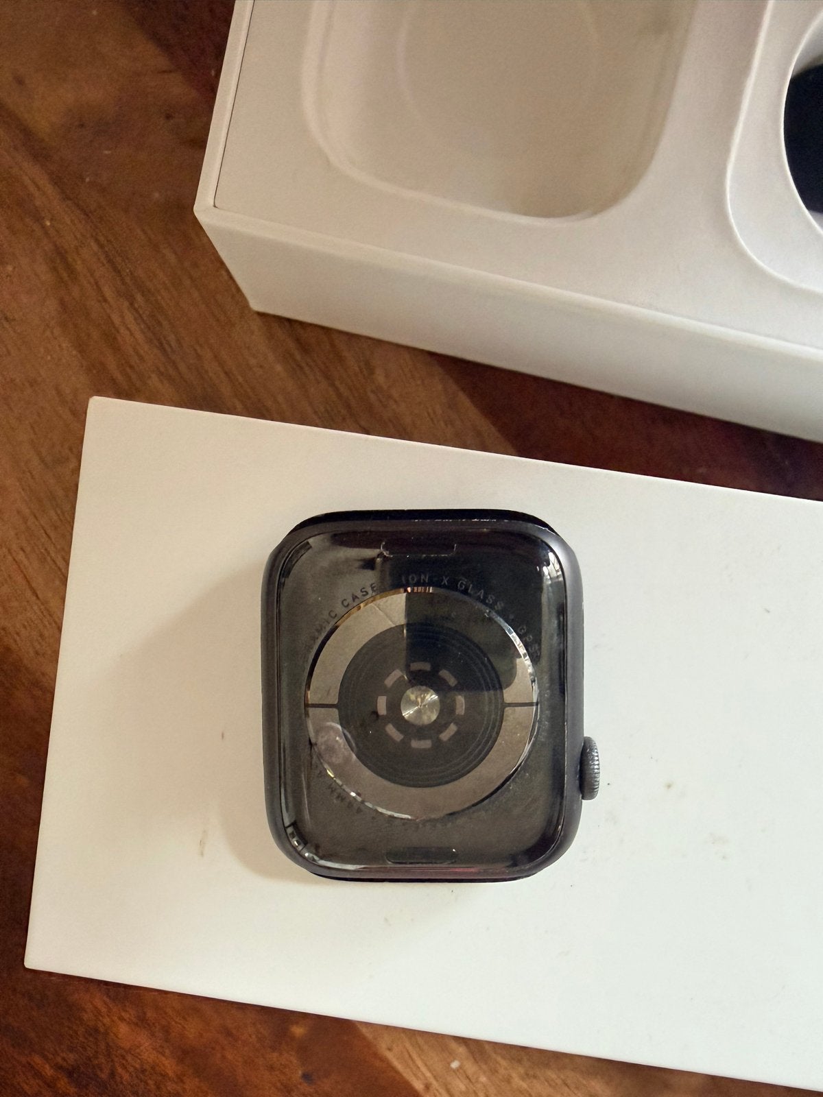 Apple Watch Series 5 GPS 44mm Space Gray - Zo goed als nieuw, Ophalen, Zo goed als nieuw, Grijs, IOS