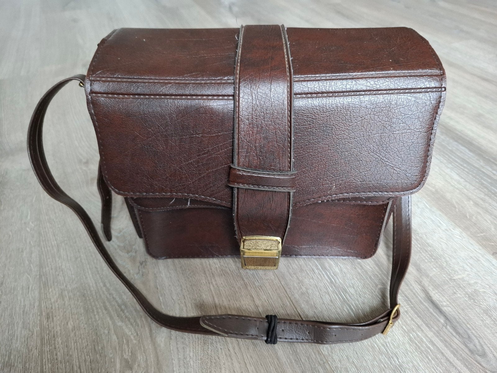 Vintage Conducteurstas - Bruin Leer, Ophalen of Verzenden