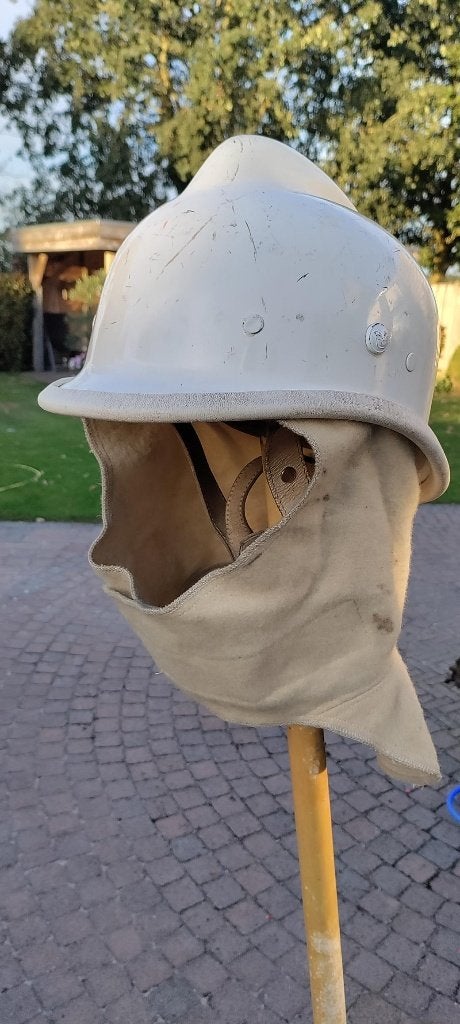 echte brandweerhelm, Ophalen of Verzenden, Overige soorten, Nederland, Helm of Baret