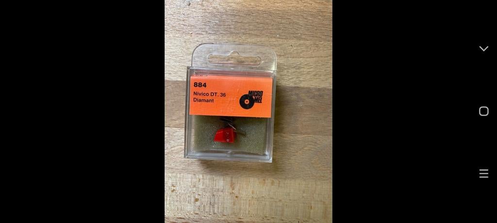 Nivico DT-36 Diamant Naald, Ophalen of Verzenden, Nieuw, Platenspeler-onderdeel, Overige merken