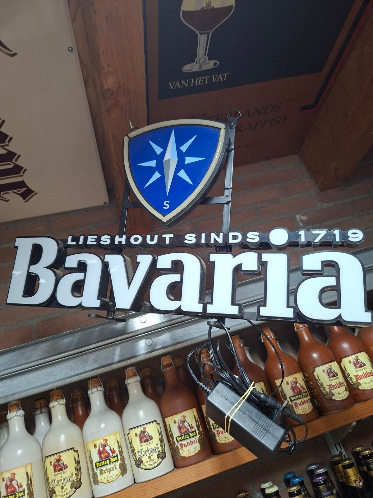 Bavaria Bier LED Verlichting Reclamebord, Ophalen, Nieuw, Reclamebord, Plaat of Schild, Bavaria
