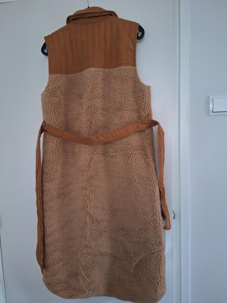 Lange bodywarmer, Maat 38/40 (M), VAS, Beige, Ophalen of Verzenden