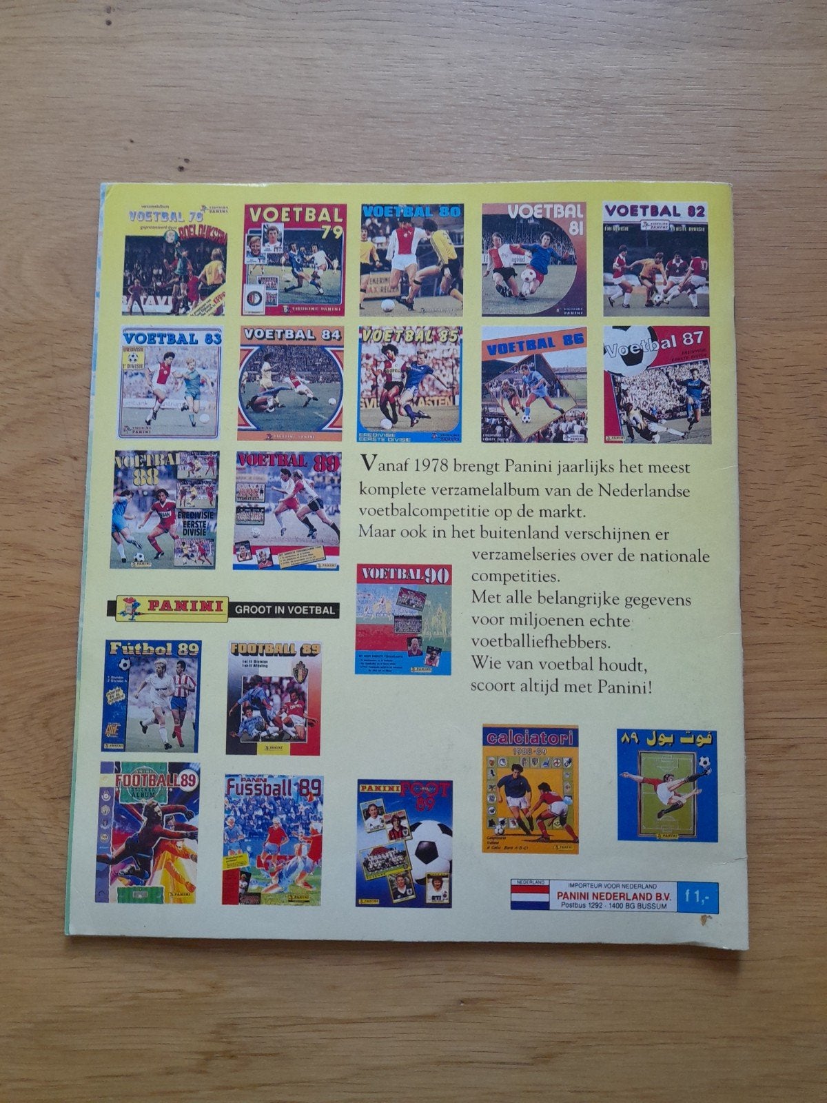 Panini Voetbal 90 Compleet Verzamelalbum, Verzamelen, Ophalen, Zo goed als nieuw, Overige binnenlandse clubs, Boek of Tijdschrift