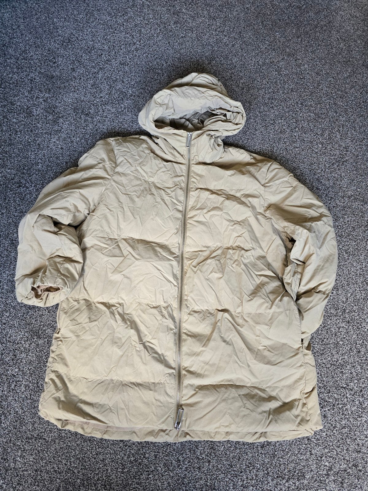 Zara puffer jas, maat XS, beige, Ophalen of Verzenden, Maat 36 (S), Gedragen, Zara