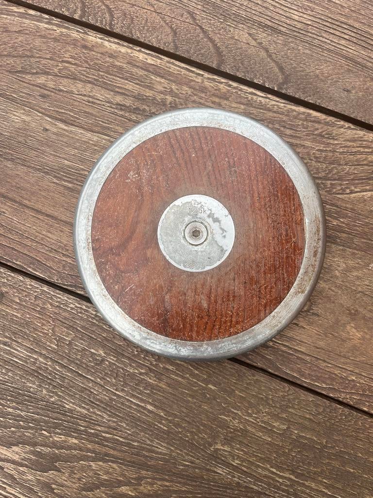 Discus 1.25kg - Ideaal voor training, Sport en Fitness, Loopsport en Atletiek, Overige merken, Gebruikt, Overige typen, Ophalen of Verzenden