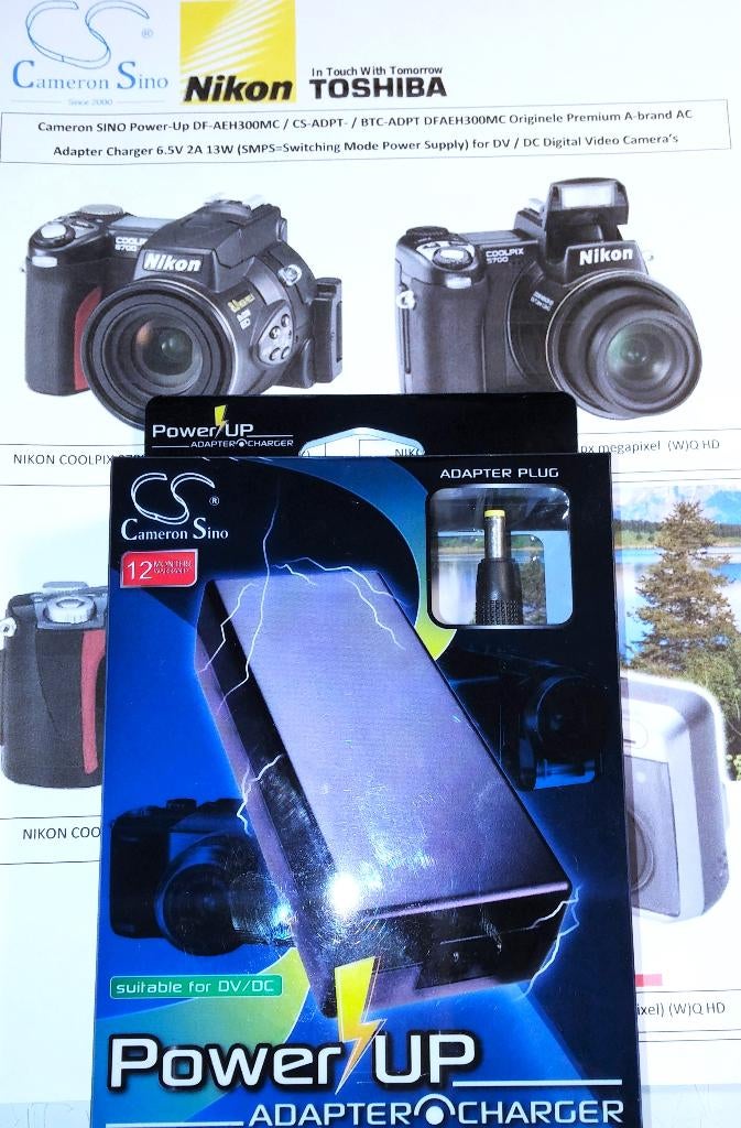 Cameron DF-AEH300MC 6.5V 2A Nikon Coolpix Adapter Lader, Audio, Tv en Foto, Opladers, Nieuw, Ophalen of Verzenden
