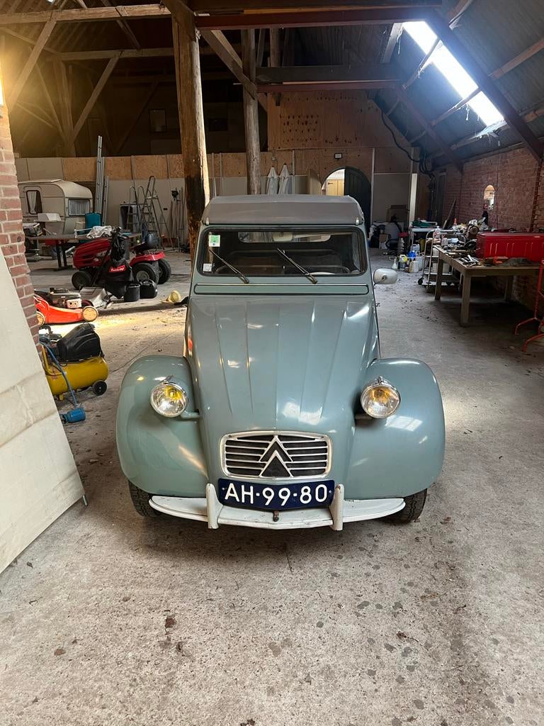 Citroën 2CV 0.4 1961 blauw, Auto's, 540 kg, 2CV, 435 cc, 26 pk