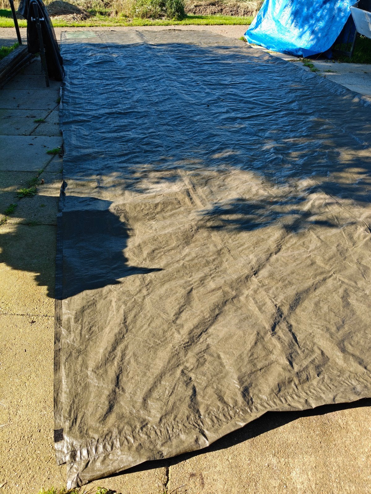 dekkleed, Ophalen, 15 m² of meer, Zeil