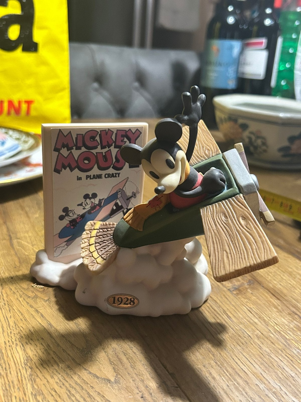 Mickey Mouse "Plane Crazy" 1928 – Limited Edition Figurine, Verzamelen, Poppetjes en Figuurtjes, Zo goed als nieuw, Ophalen of Verzenden