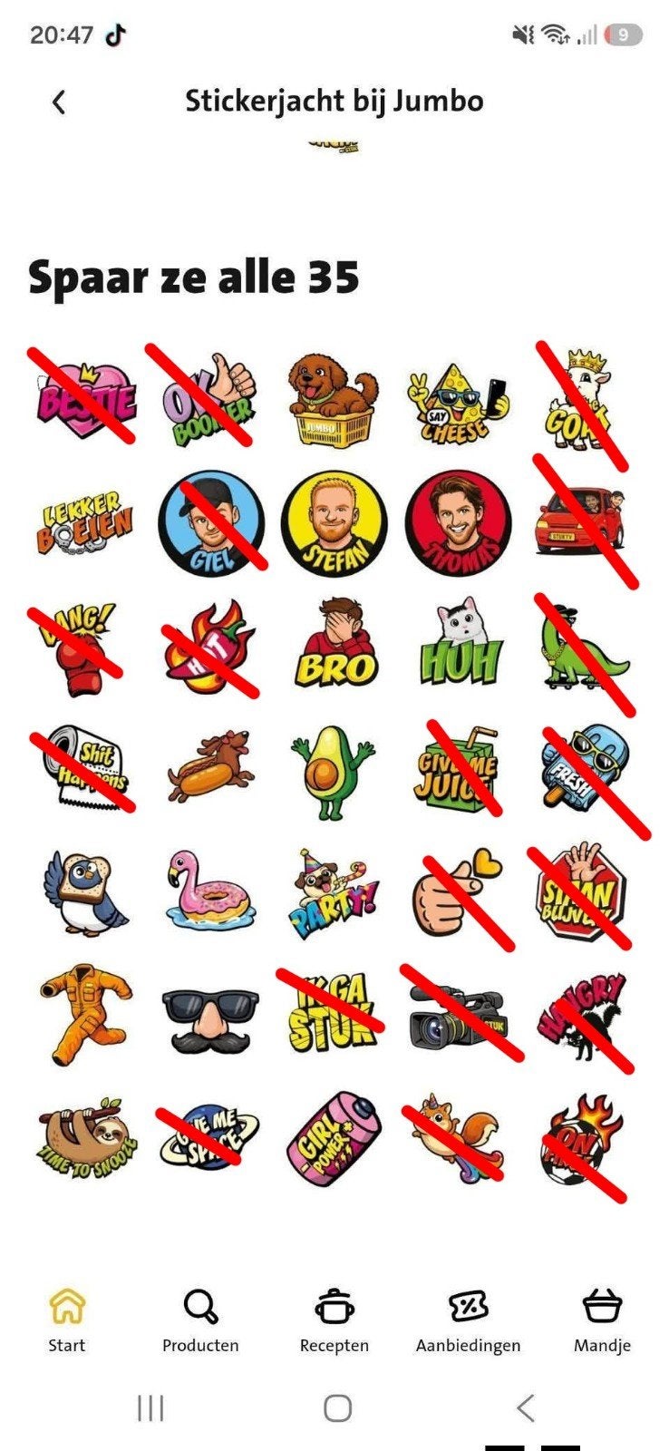 Ruilen: jumbo Stickers jacht met stuk tv (jumbo), Verzamelen, Supermarktacties, Jumbo, Ophalen