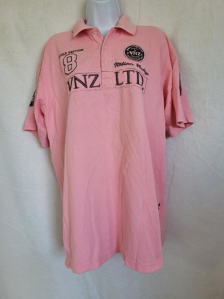 Stoere roze polo mt L merk Vinz, Maat 52/54 (L), ., Ophalen of Verzenden, Zo goed als nieuw