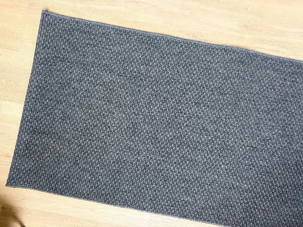 MORUM vloerkleed/loper 80x200 in donker blauw/grijs van IKEA, Huis en Inrichting, Stoffering | Tapijten en Kleden, Ophalen, Grijs