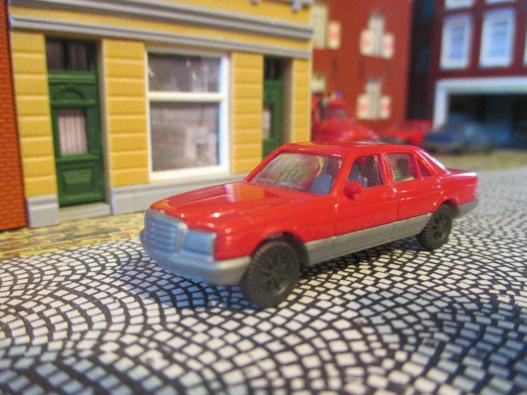 Mercedes Benz W126 500 SE - Fleischmann rood, Ophalen of Verzenden, Nieuw, Bus of Vrachtwagen, Efsi
