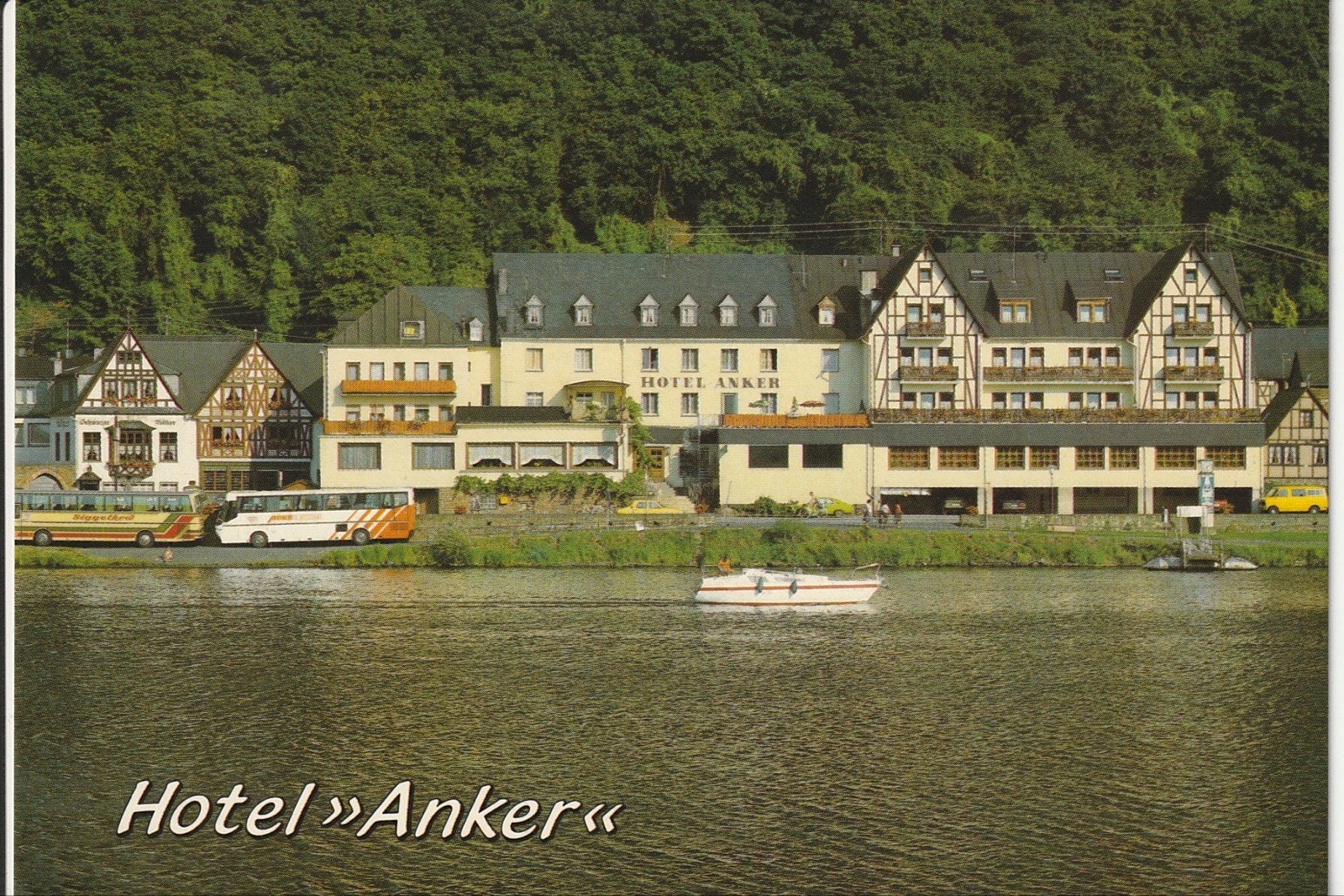 HOTEL ANKER BRODENBACH MOEZEL ARKE REIZEN BOVA FUTURA BUS, Ophalen of Verzenden, 1980 tot heden, Gelopen, Noord-Holland