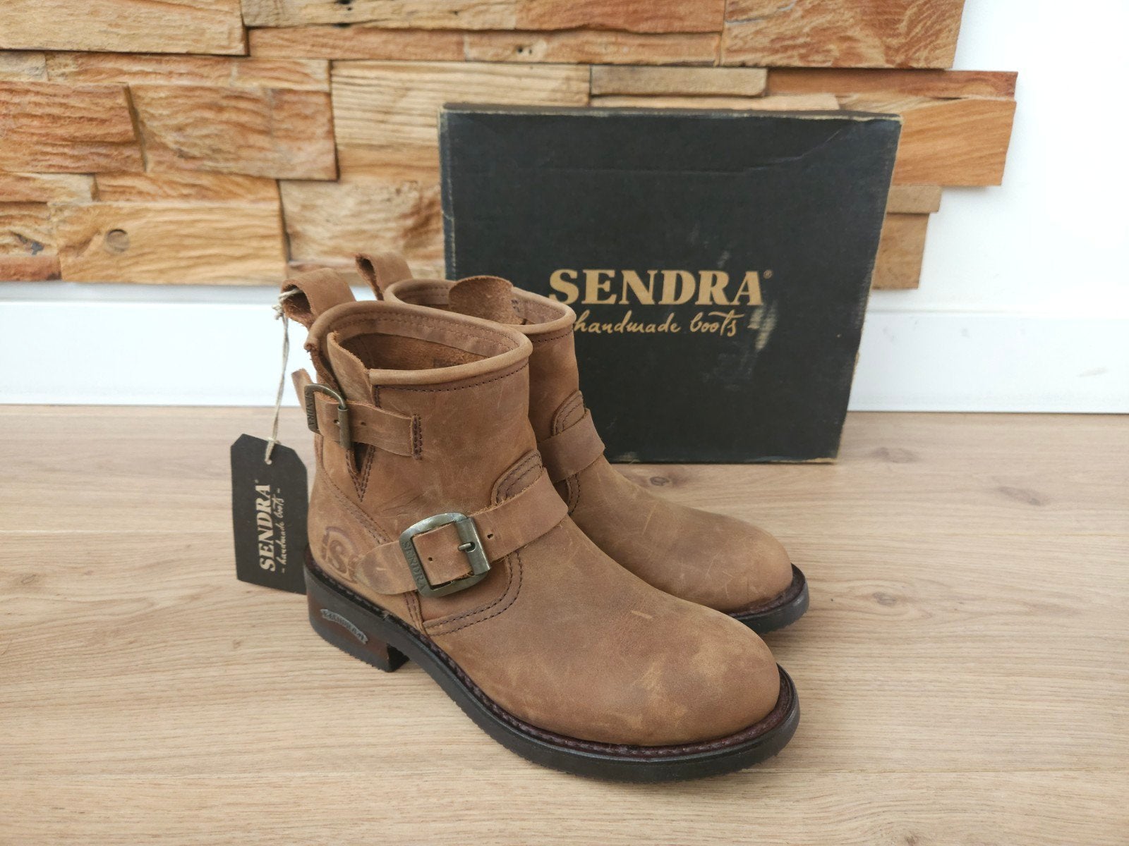 NIEUW!!! Sendra 2976 Carol bikerboots Maat 37 enkellaarsjes!, Sendra, Bruin, Lage of Enkellaarzen, Nieuw