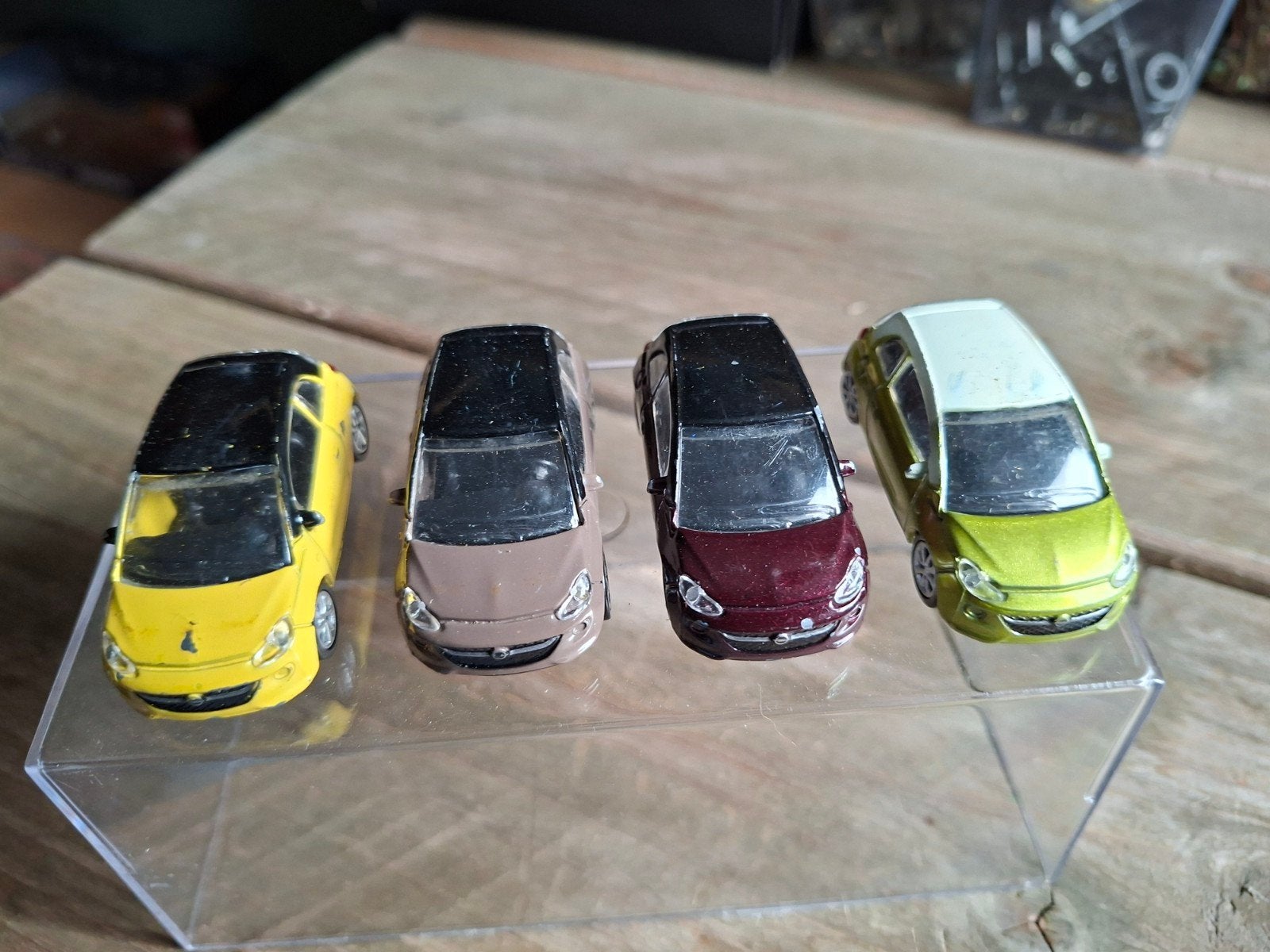 Set van 4 Opel Adam modelauto's, Ophalen of Verzenden, Gebruikt, Auto