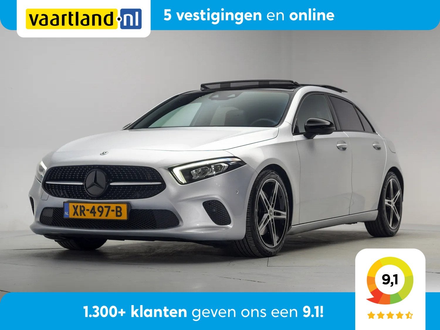 Mercedes-Benz A-Klasse 220 Launch Edition Aut. [ Panoramalda, Auto's, Automaat, Gebruikt, Bedrijf, 1600 kg