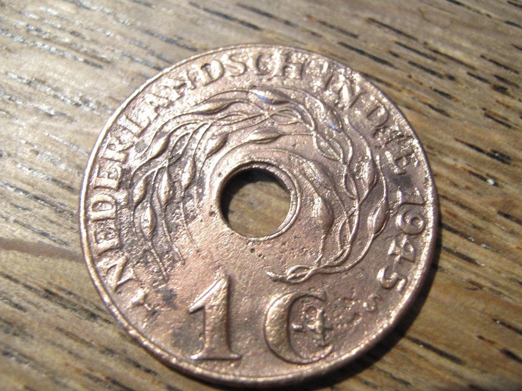 Bevrijd Nederlands Indie 1 Cent 1945s, WW2 #79, Ophalen of Verzenden, Zuidoost-Azië, Losse munt