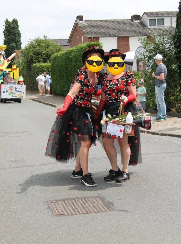 thema roos, straattheater carnaval, Ophalen of Verzenden