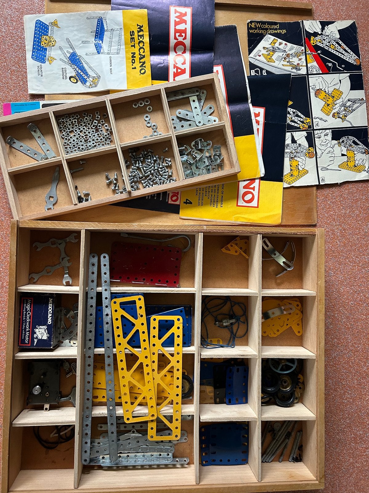 Meccano, Ophalen, Gebruikt