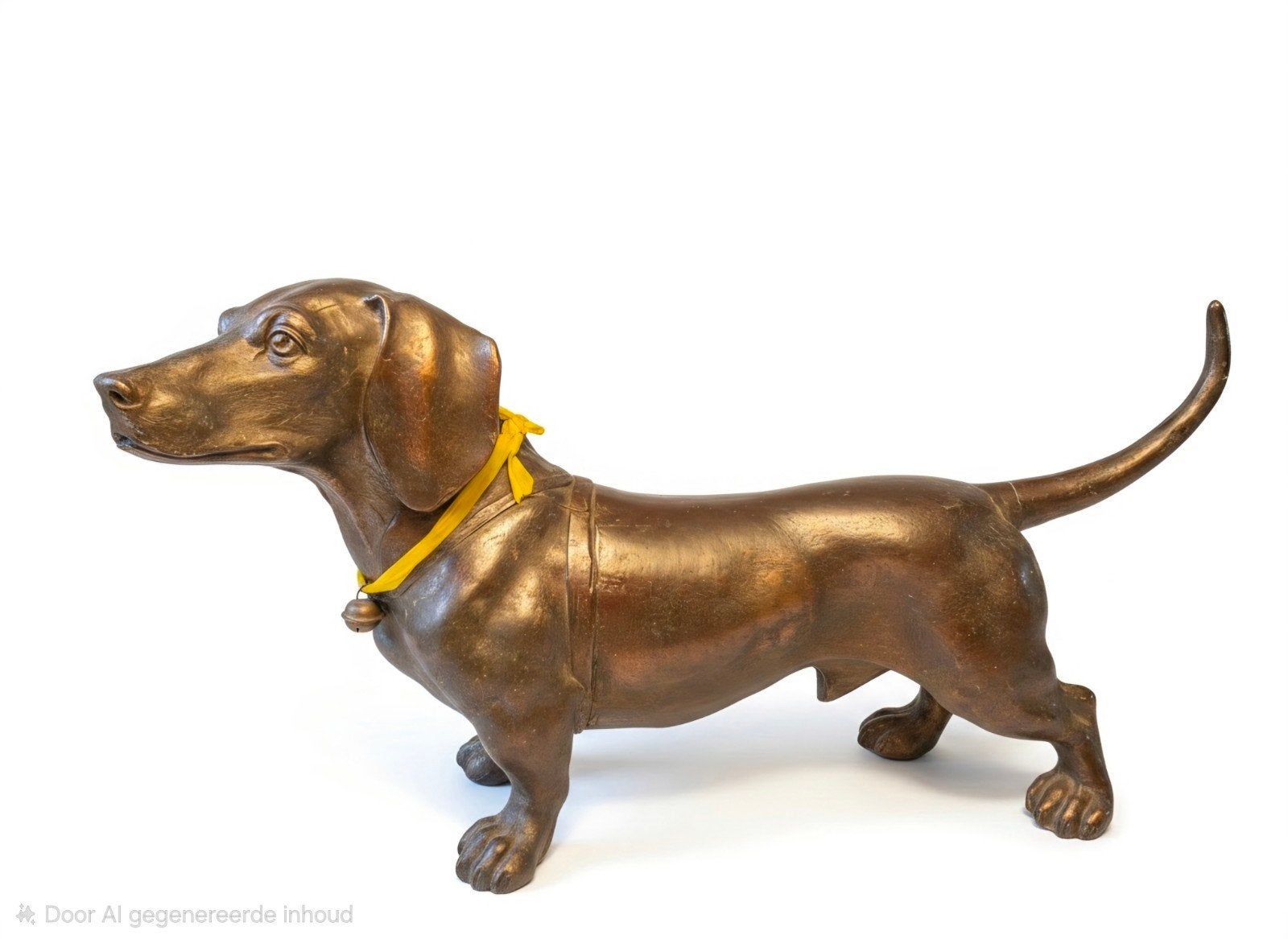 Bronzen teckel  30 cm, Ophalen of Verzenden, Dier