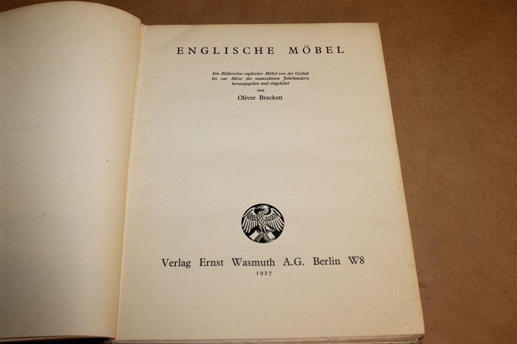 Englische Mobel — Antieke Beeldatlas Engelse Meubels 1927, Antiek en Kunst, Ophalen of Verzenden
