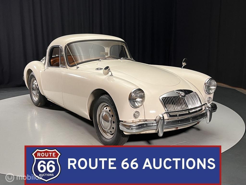 MG MGA Coupe 1500 | 1959 | Route 66 Auctions, Auto's, Oldtimers, Overige carrosserieën, Zwart, Bedrijf, Handgeschakeld