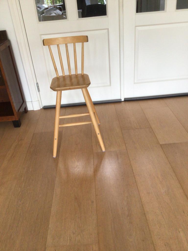 Ikea Agam  kinderstoel blank hout, Ophalen, Overige typen
