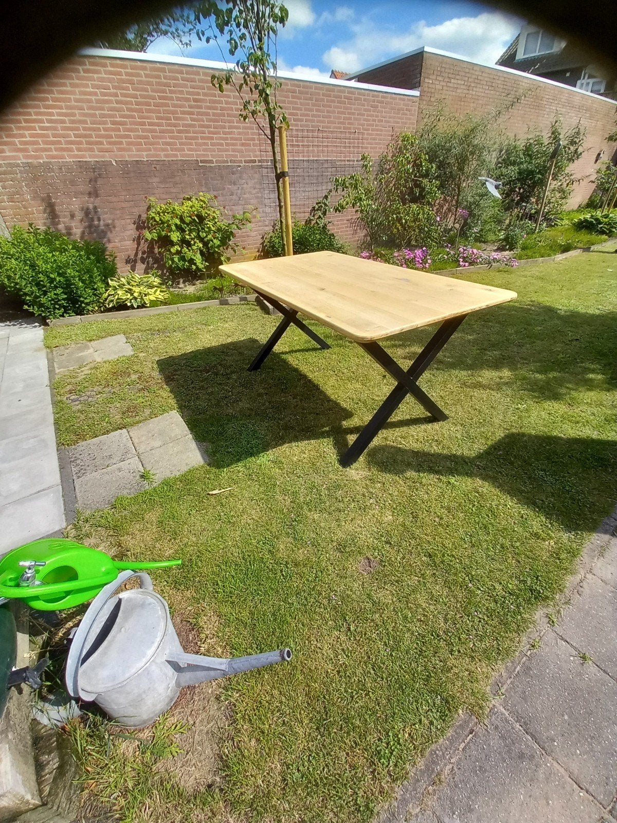 Eettafel eikenhout 154x90cm, Huis en Inrichting, Tafels | Eettafels, Ophalen, Eikenhout, 200 cm of meer, 50 tot 100 cm