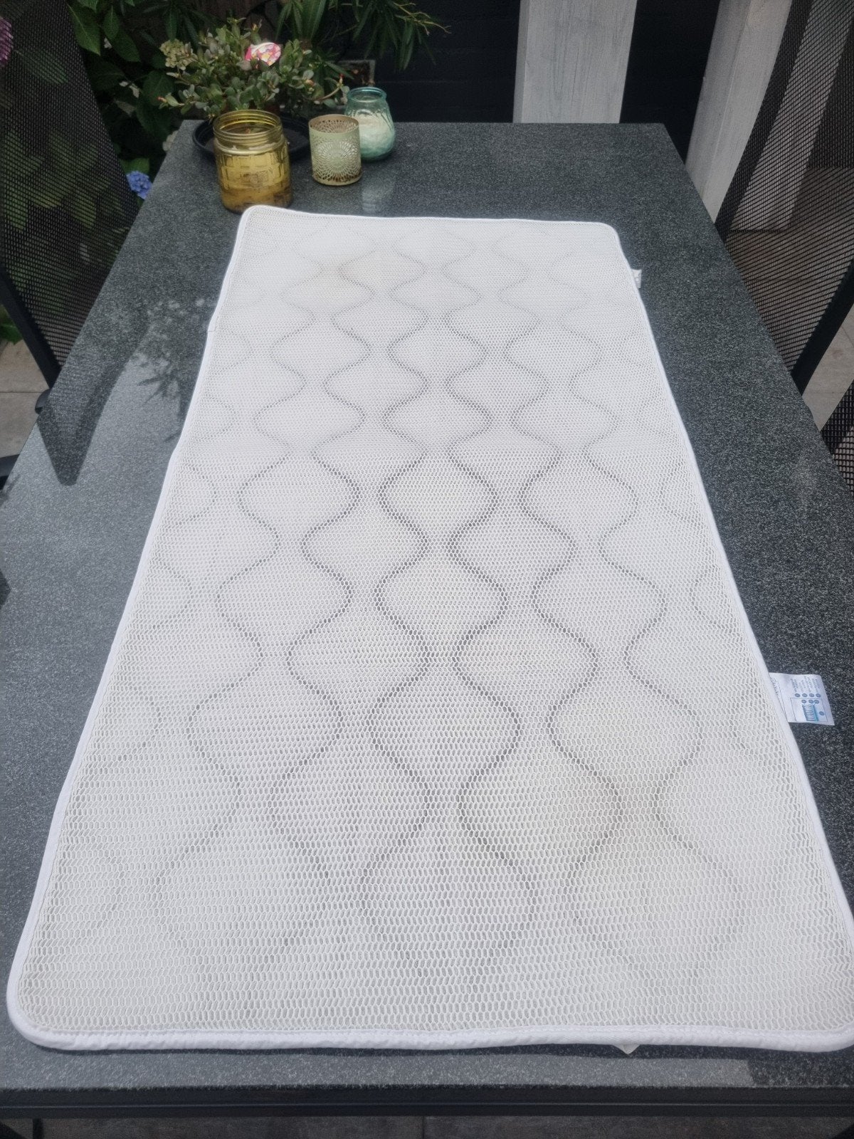 Aerosleep matras topper met 2 hoezen, Ophalen, Jongetje of Meisje, Wit, Overige typen