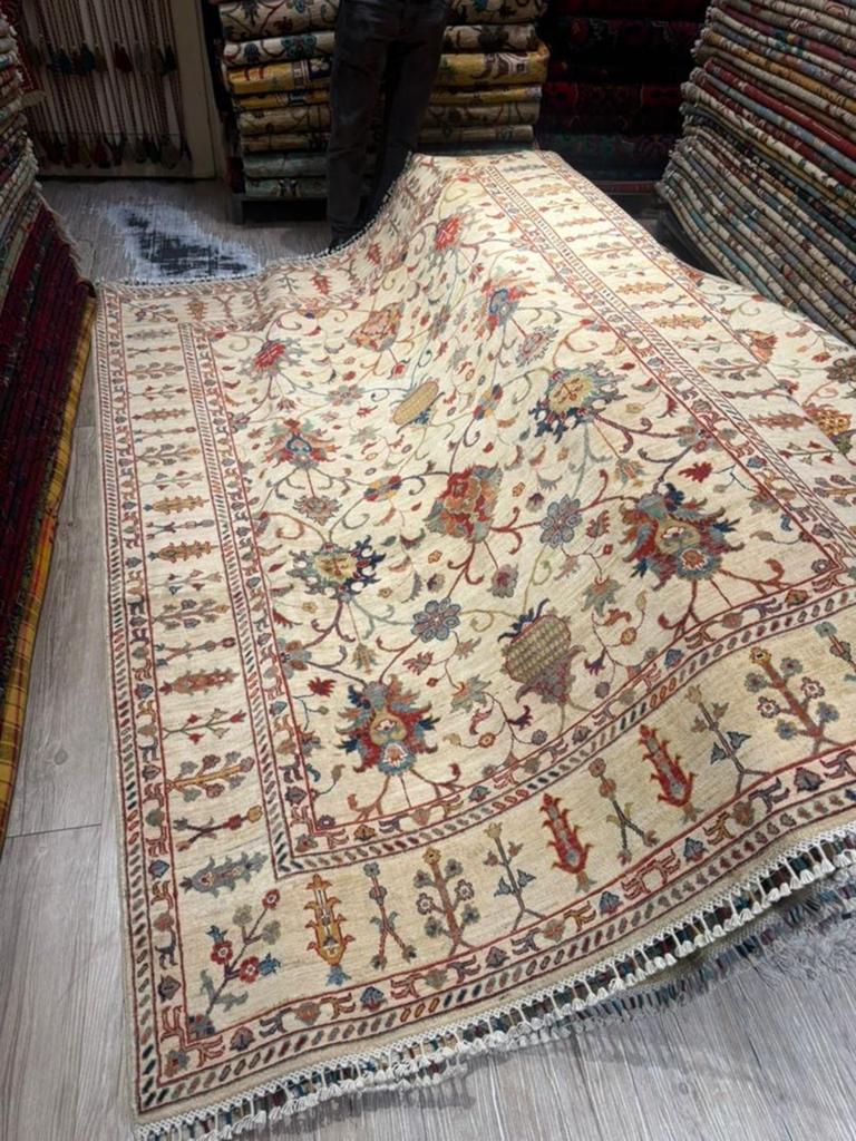 Authentiek Handgeknoopt Perzisch Tapijt Sultan Abad, 150 tot 200 cm, 200 cm of meer, Ophalen of Verzenden, Zo goed als nieuw