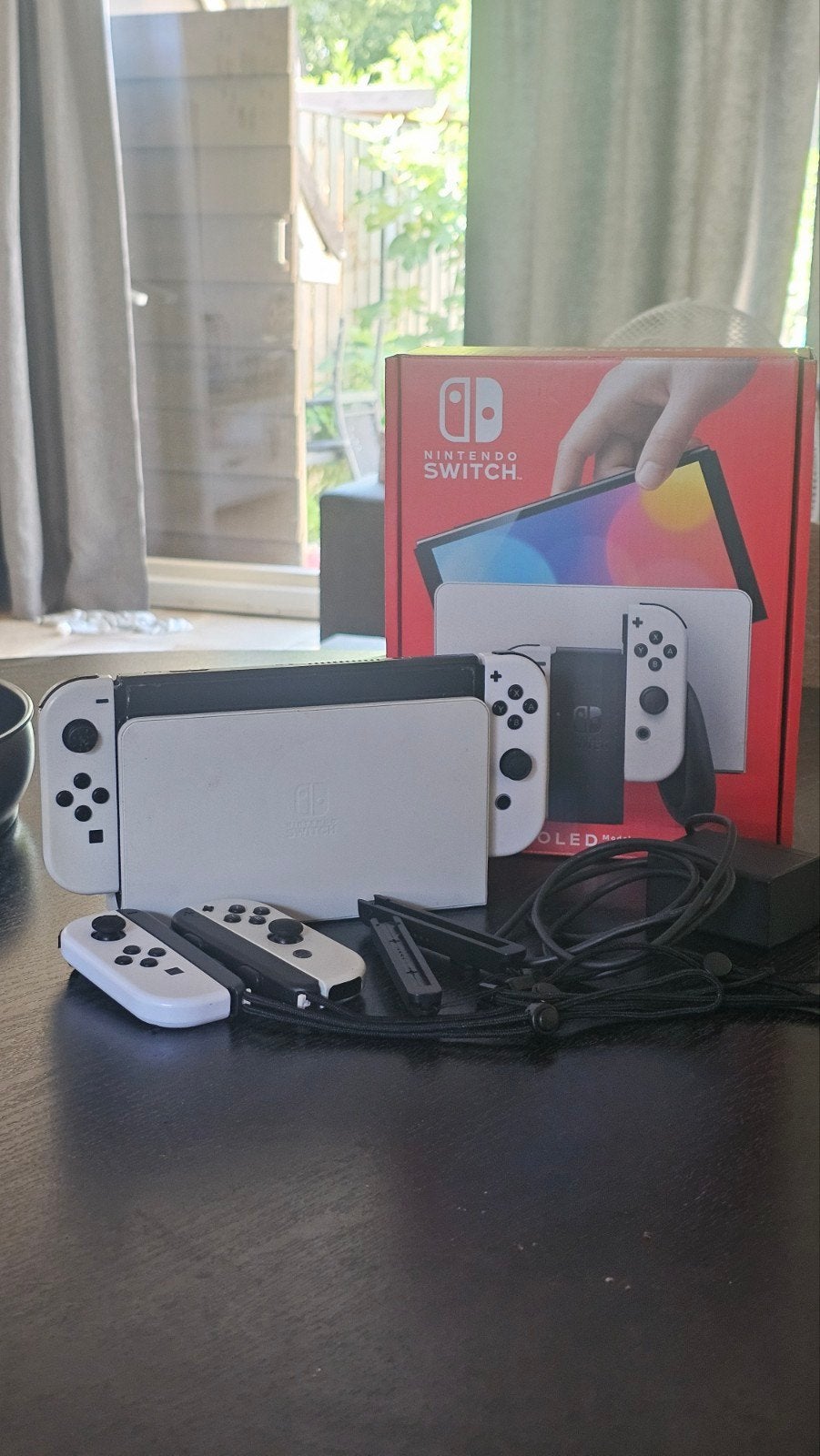 Nintendo Switch OLED Wit - Compleet met doos en accessoires, Ophalen of Verzenden, Zo goed als nieuw, Met 2 controllers, Switch OLED