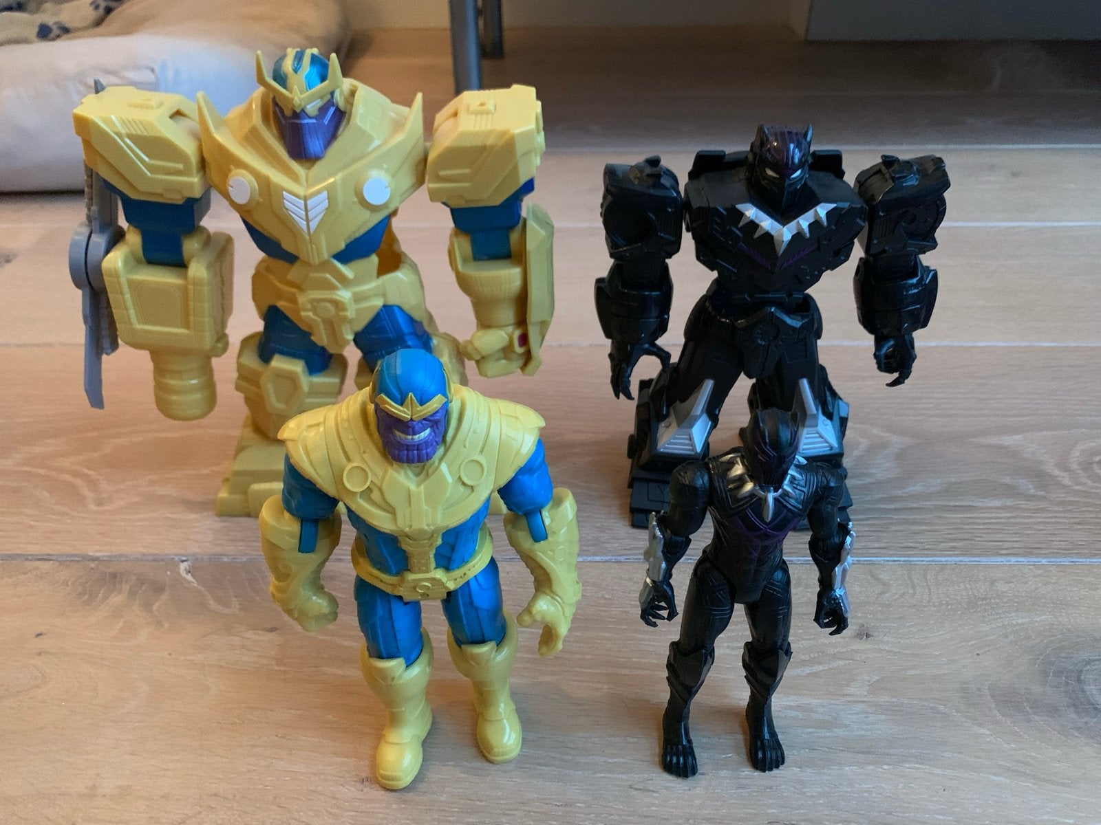 Marvel Avengers Thanos & Black Panther actiefiguren, Ophalen of Verzenden, Zo goed als nieuw