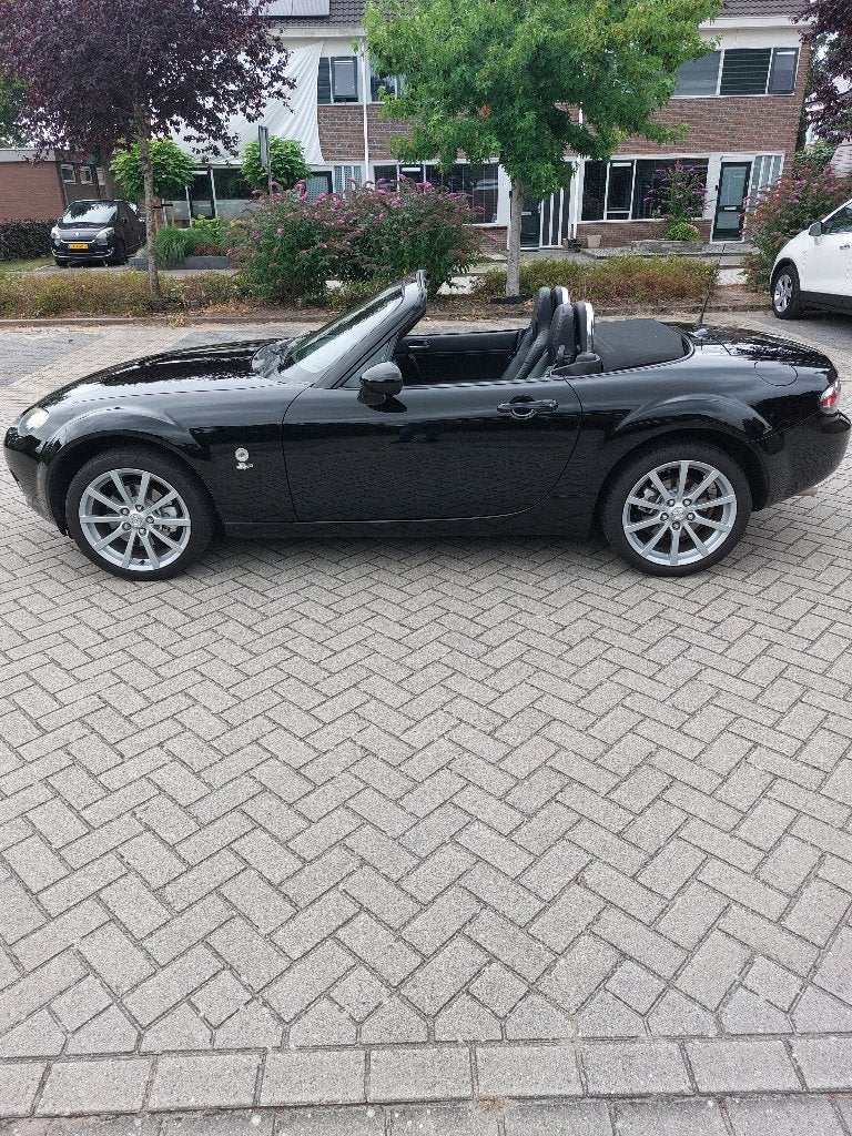 Mazda MX-5 NC 1.8 Touring 2006 Zwart, Auto's, Mazda, Achterwielaandrijving, Zwart, 4 cilinders, Cabriolet