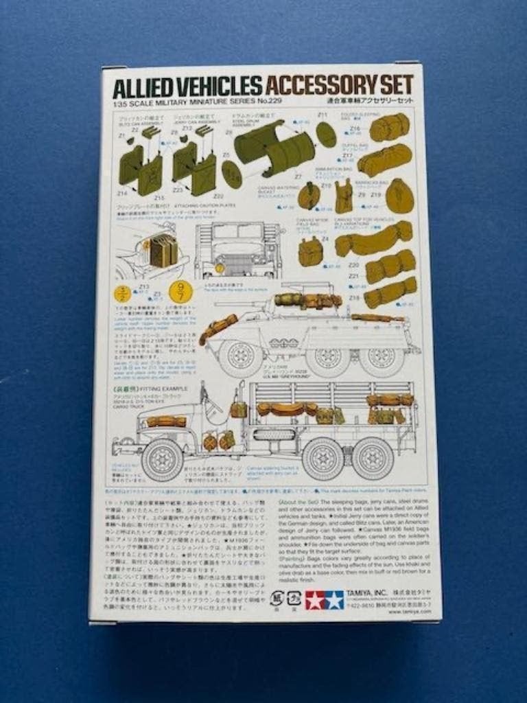 Tamiya 35218 US Cargo Truck 1/35 Incl cargo accessory set., Verzenden, Nieuw, 1:32 tot 1:50, Italeri