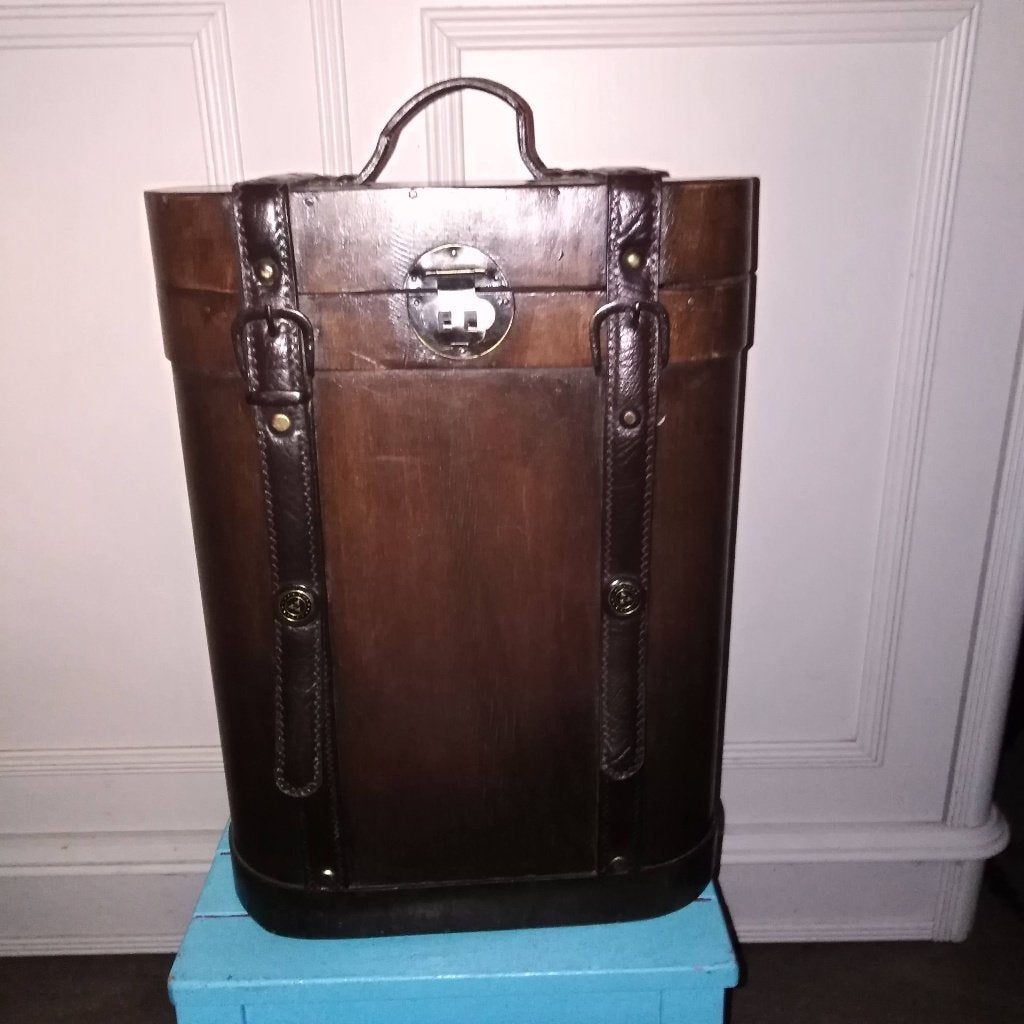 Decoratief wijnkistje voor 2 flessen wijn, Ophalen, Minder dan 50 cm, Gebruikt, Minder dan 50 cm