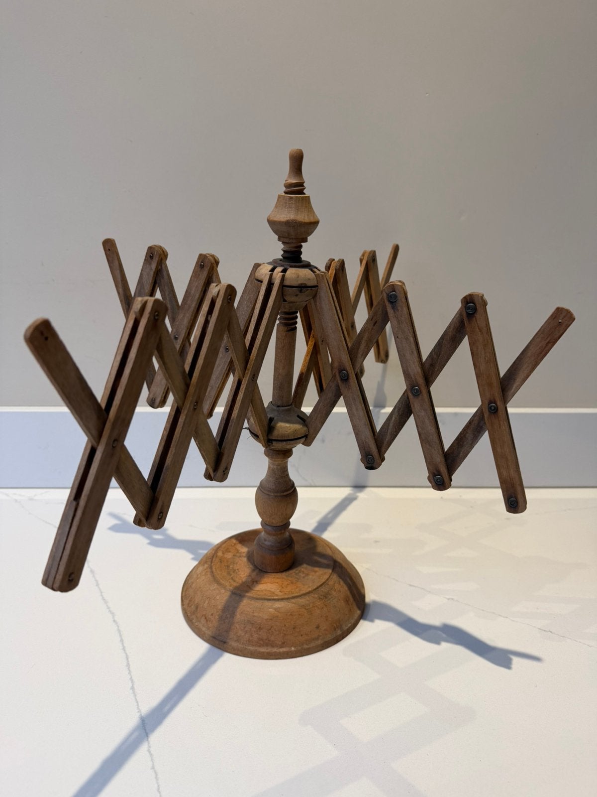 Antieke houten Garenwinder wolwinder  (39cm), Ophalen of Verzenden