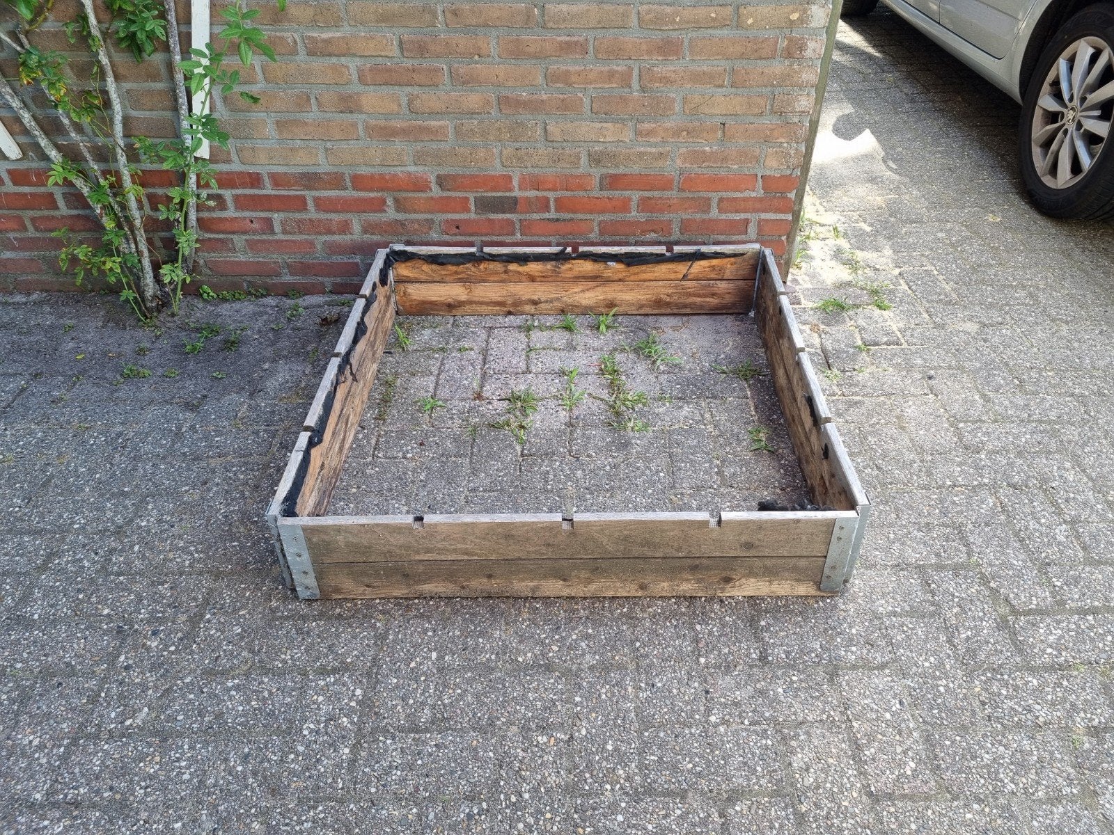 Moestuin pallet randen, Tuin en Terras, Bloembakken en Plantenbakken, Ophalen, Rechthoekig, Hout, Minder dan 30 cm