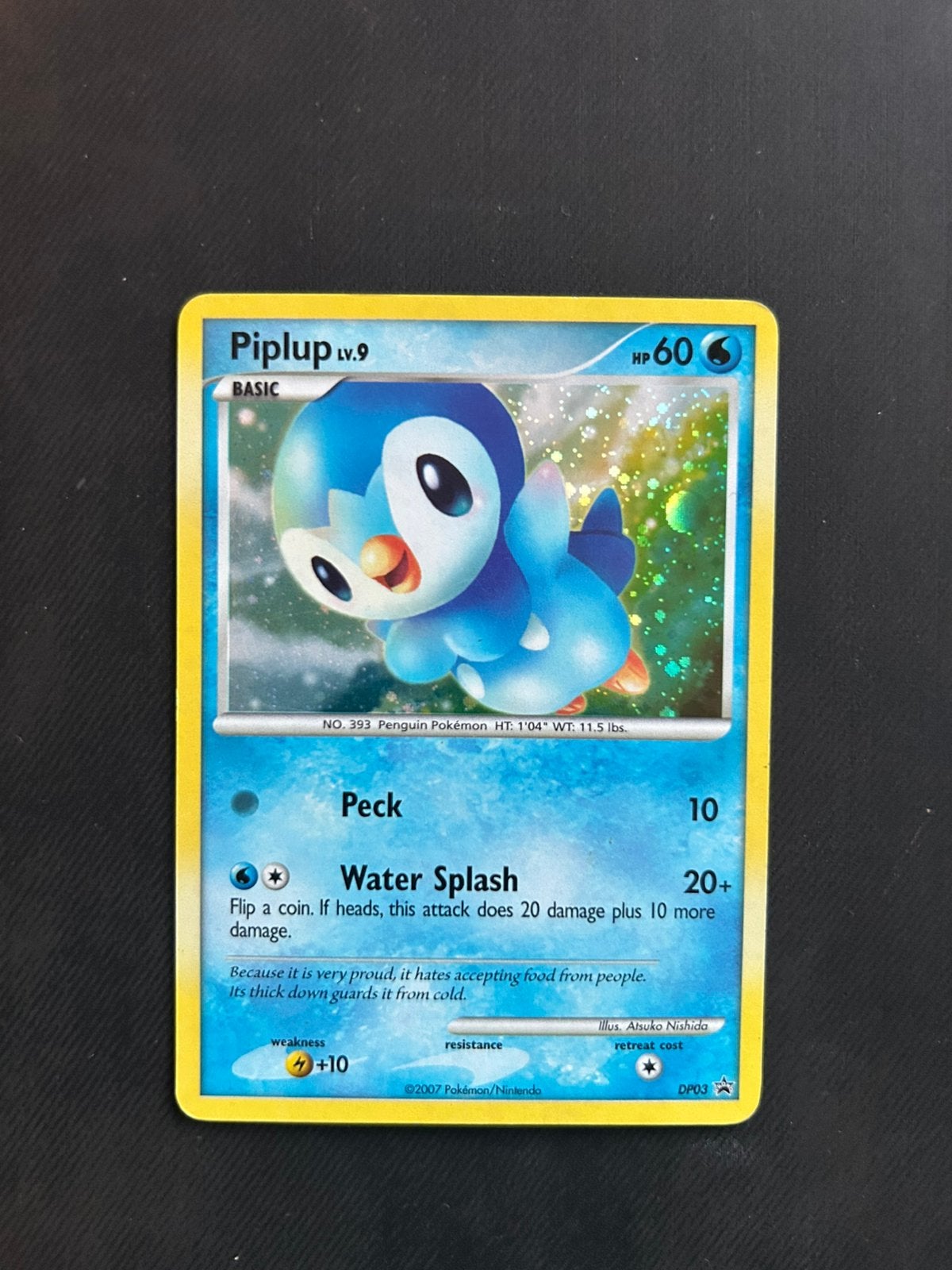 Piplup holo DP03, Ophalen of Verzenden, Nieuw, Losse kaart, Foil