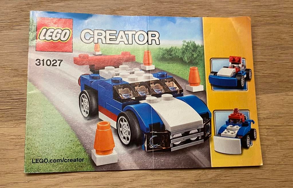 Lego Creator 31027 - Raceauto 3-in-1, Kinderen en Baby's, Speelgoed | Duplo en Lego, Zo goed als nieuw, Lego, Complete set, Compleet