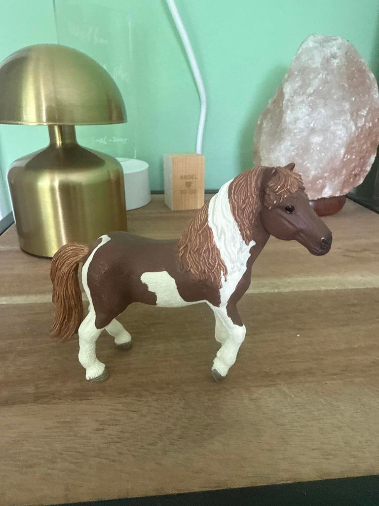 Schleich paard bruin met wit, zo goed als nieuw, Ophalen of Verzenden, Zo goed als nieuw