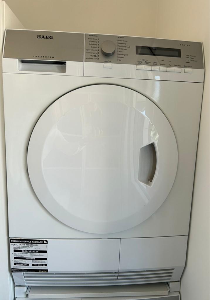 AEG Lavatherm Wasdroger - Bouwjaar 2015, Witgoed en Apparatuur, Wasdrogers, Ophalen, 6 tot 8 kg, Gebruikt, Voorlader