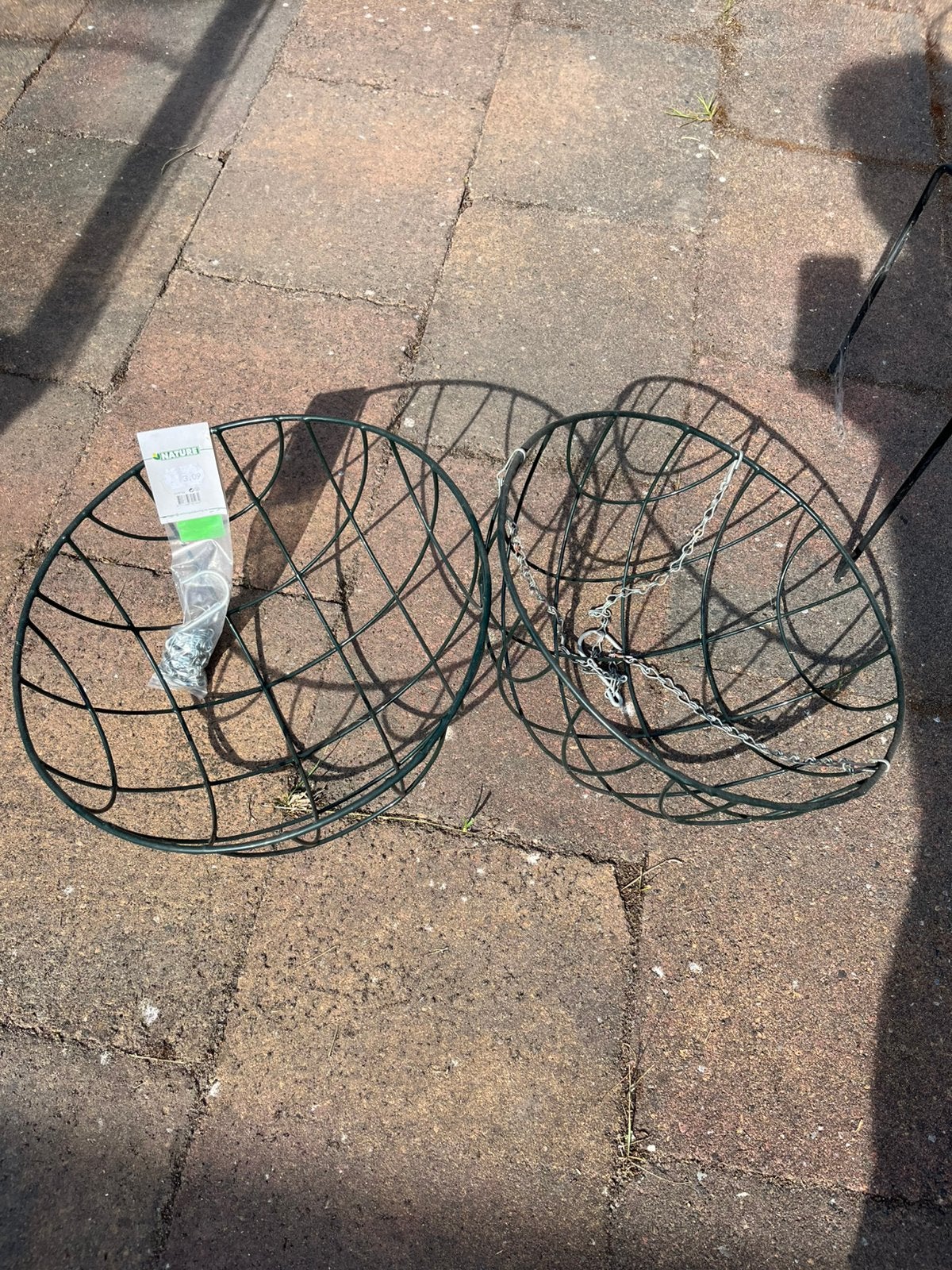 Hangmanden (nieuw!) en geranium standaard, Ophalen, Kunststof, Minder dan 30 cm, Rond