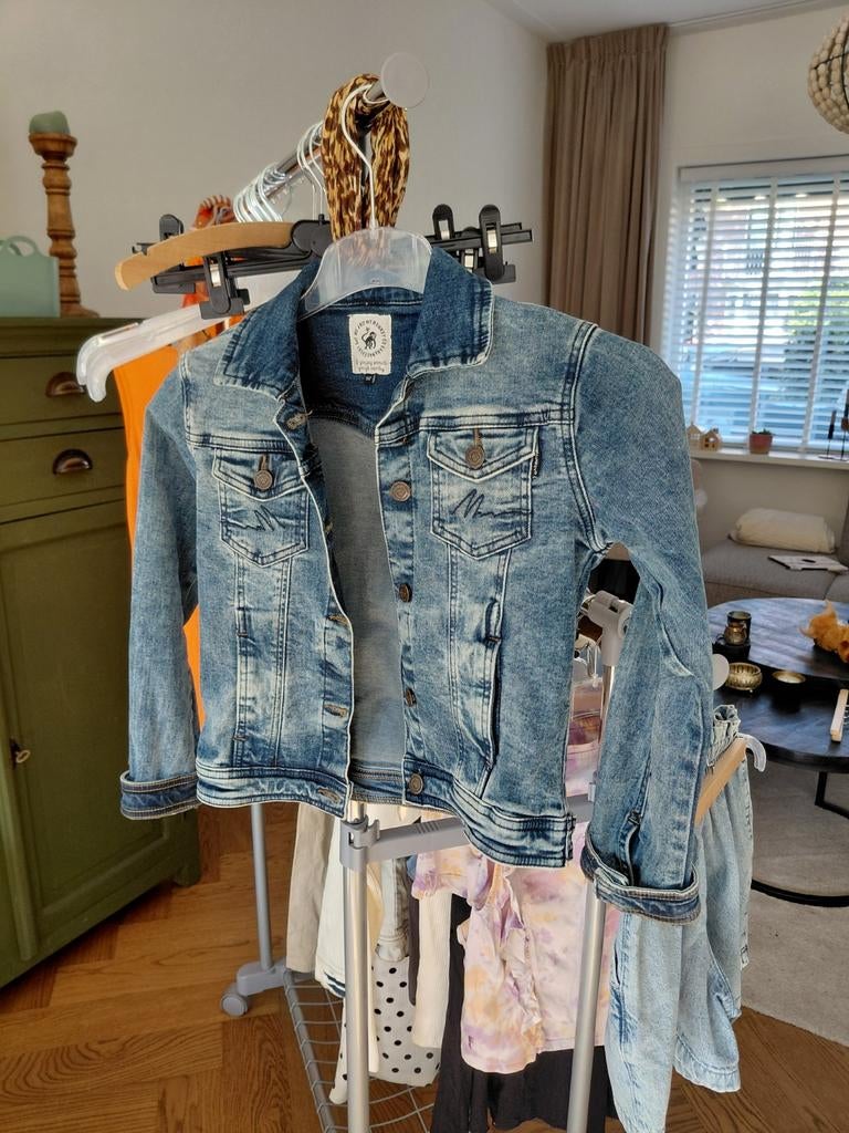 Me and my Monky jeansjas - Maat 152, Kinderen en Baby's, Kinderkleding | Maat 152, Ophalen of Verzenden, Zo goed als nieuw, Onbekend